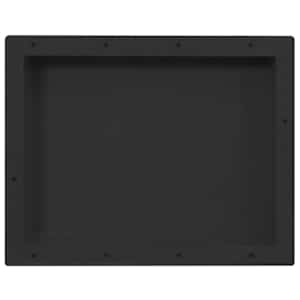vidaXL Ράφι Ντουζιέρας Μαύρο Ματ 41x51x10 εκ.