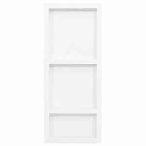 vidaXL Shower Niche with 3 Compartments High Gloss White 41x99x9 cm