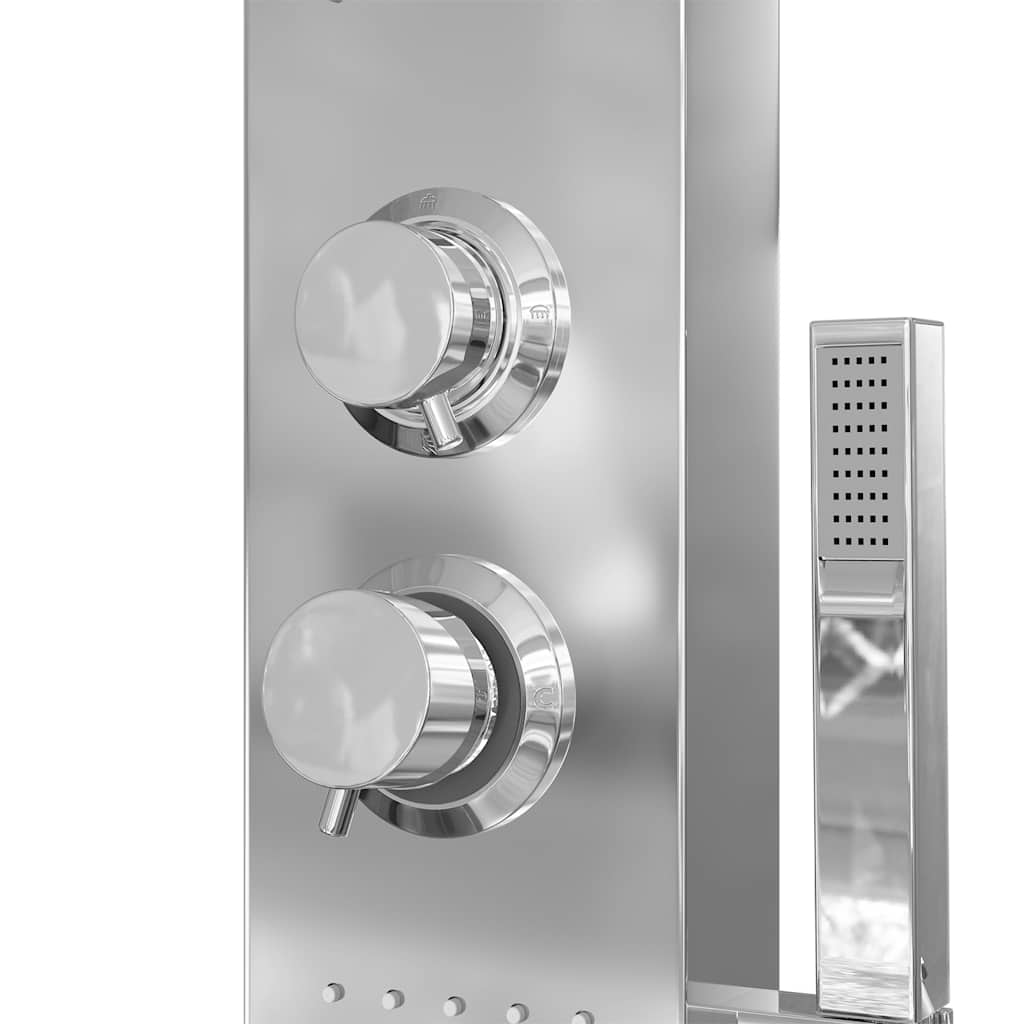 Shower Panel System Stainless Steel Square VidaXL 17 width=274