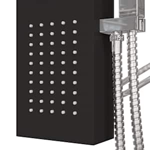 Sprchový panel set hliník černý - obrázek 9