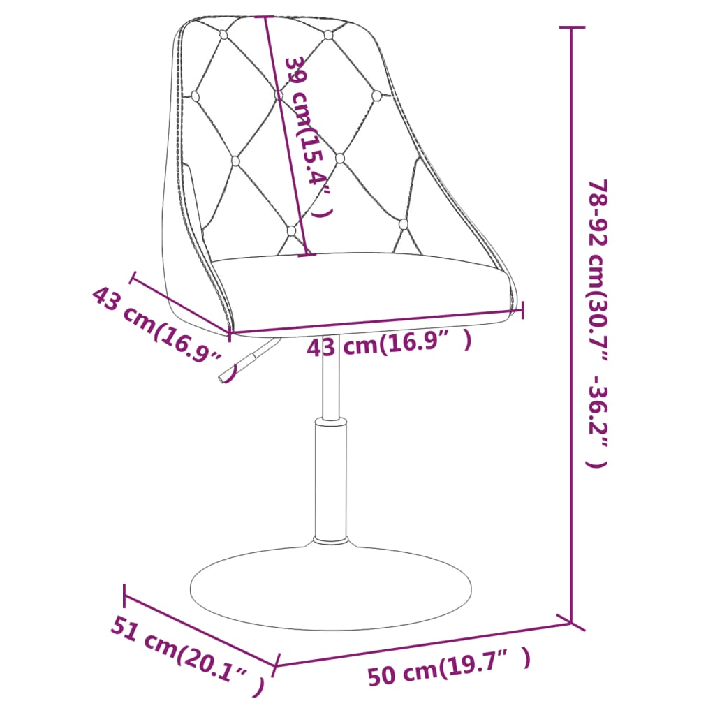 2 db sötétszürke szövet forgó étkezőszék