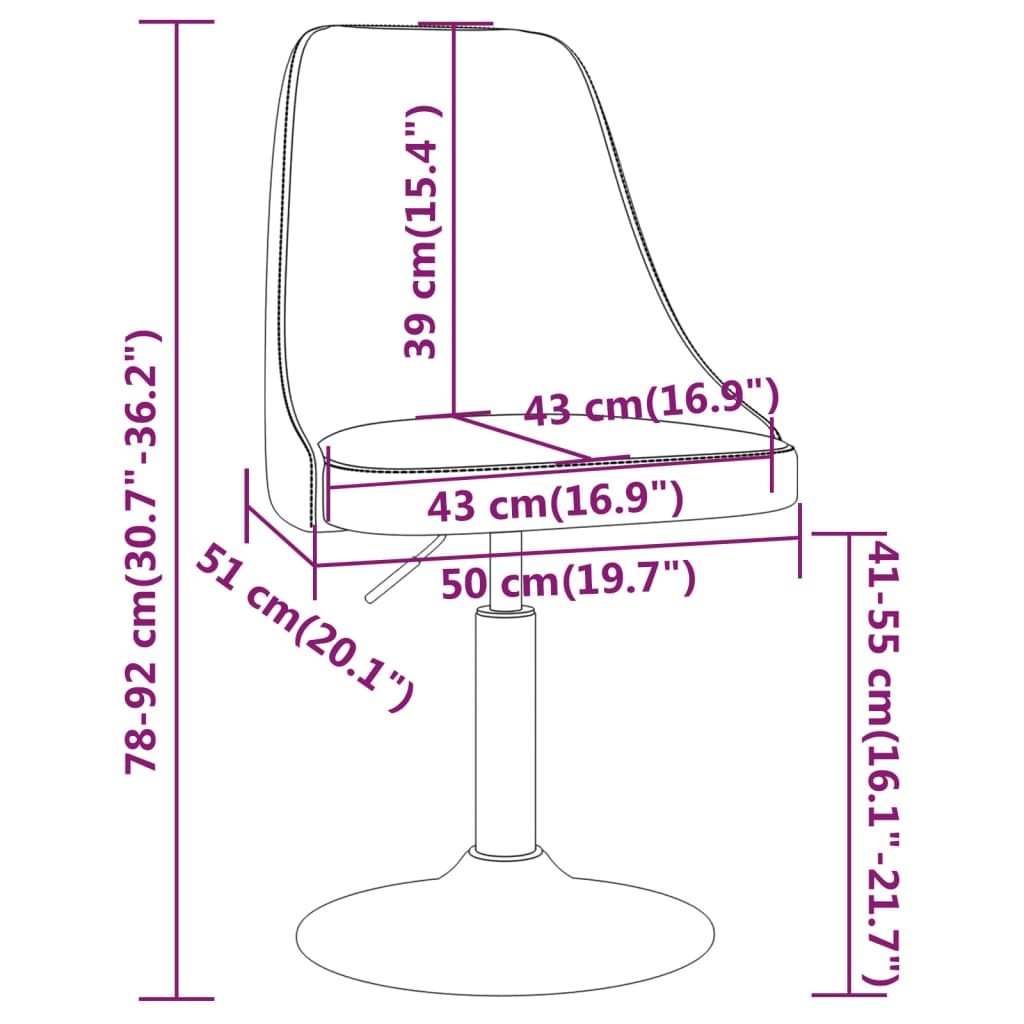 Scaun de bucătărie pivotant, galben muștar, material textil