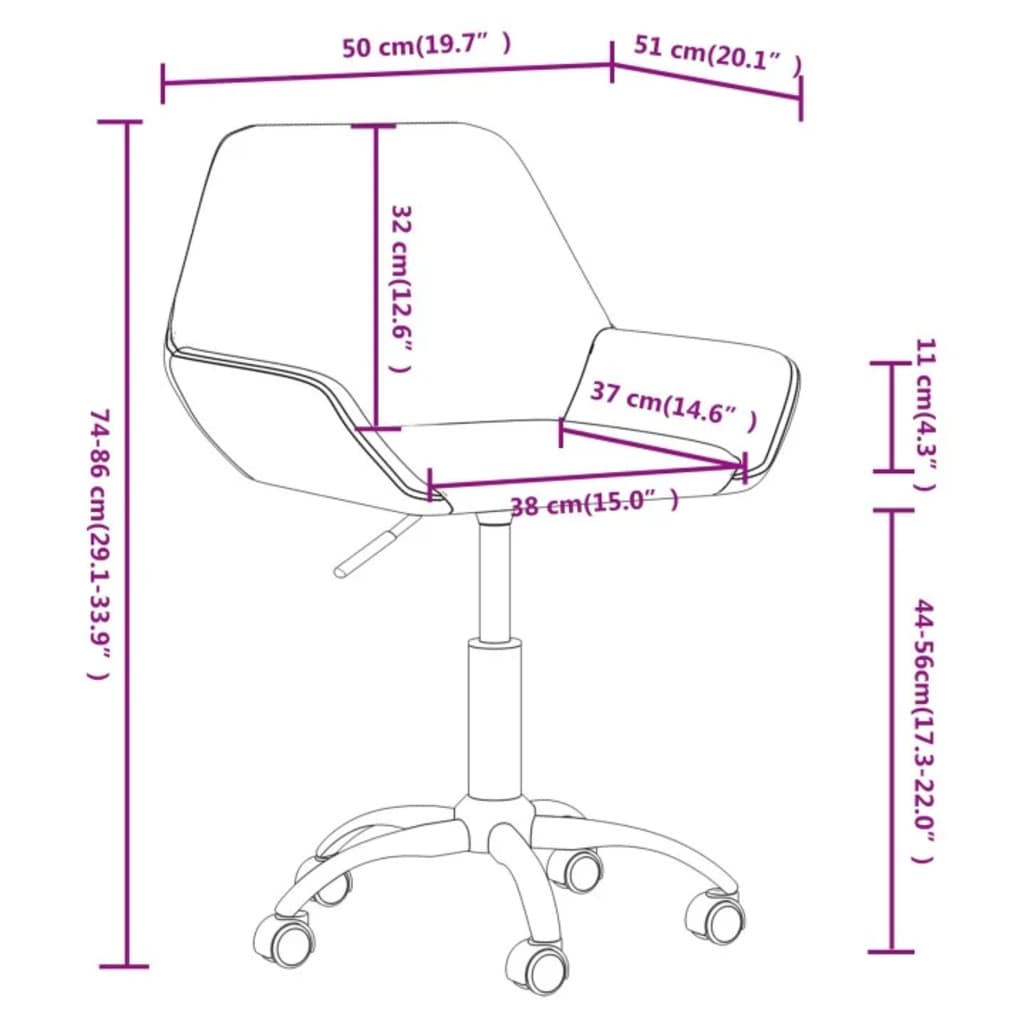 Scaun de bucătărie pivotant, negru, material textil