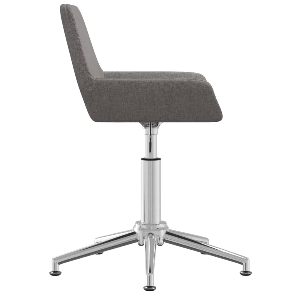 4 db sötétszürke szövet forgó étkezőszék