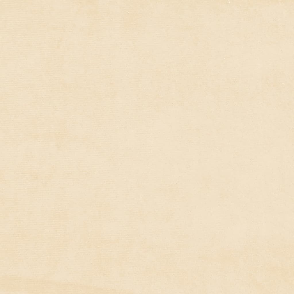 Scaune de sufragerie pivotante 6 buc, crem, catifea