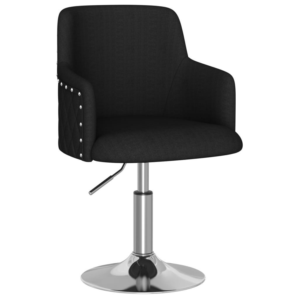 

vidaXL Eetkamerstoelen 2 st stof zwart