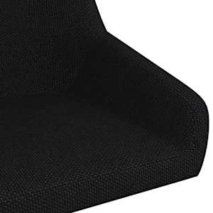 Otočná jídelní židle černá textil - obrázek 6