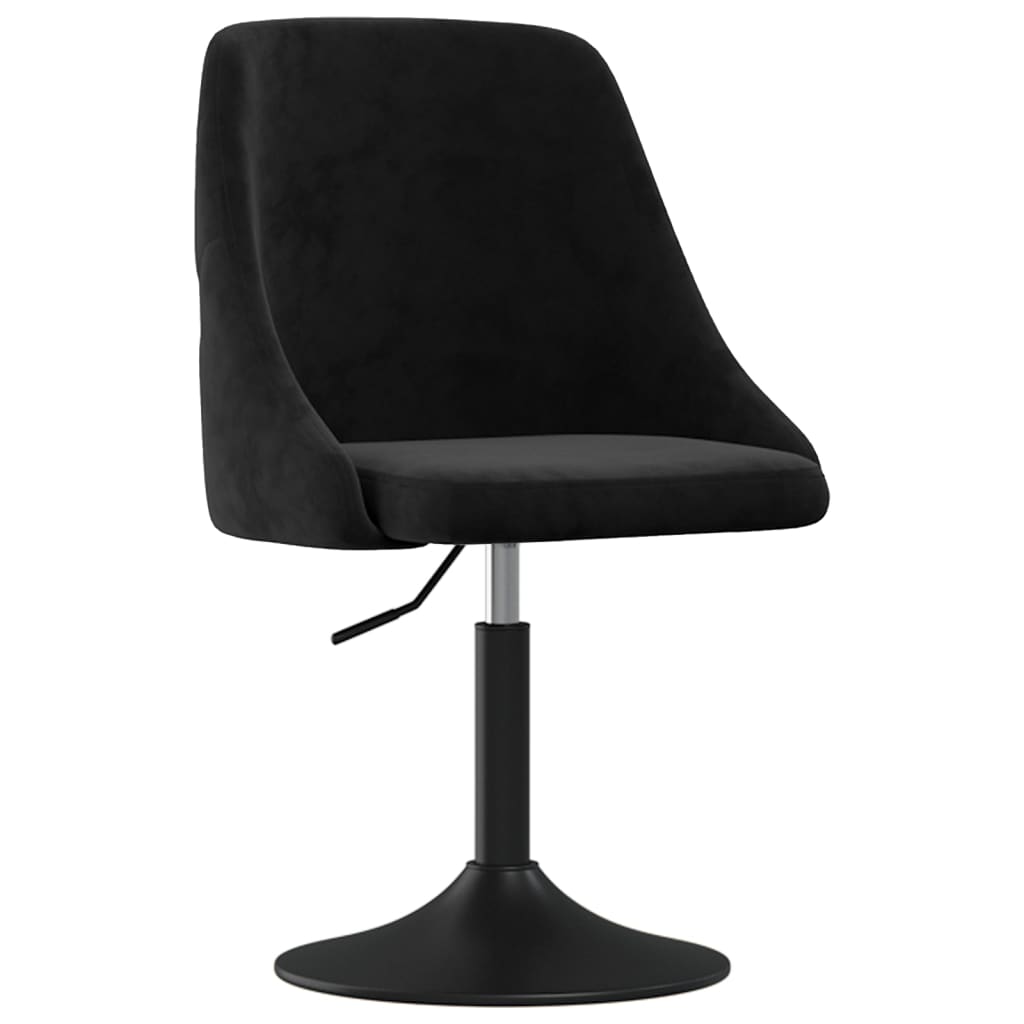 

vidaXL Eetkamerstoelen 2 st fluweel zwart