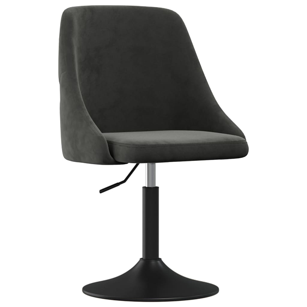 

vidaXL Eetkamerstoelen 2 st fluweel donkergrijs