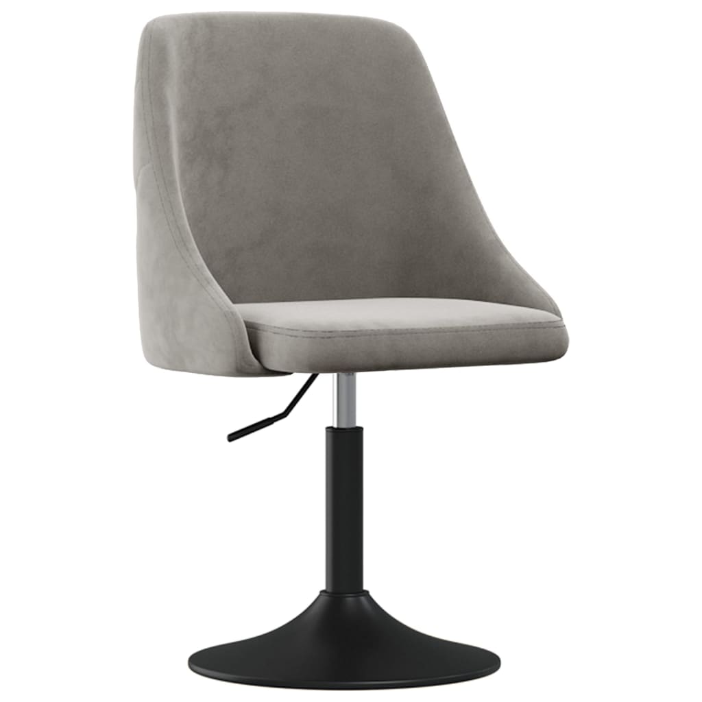 

vidaXL Eetkamerstoelen 4 st fluweel lichtgrijs