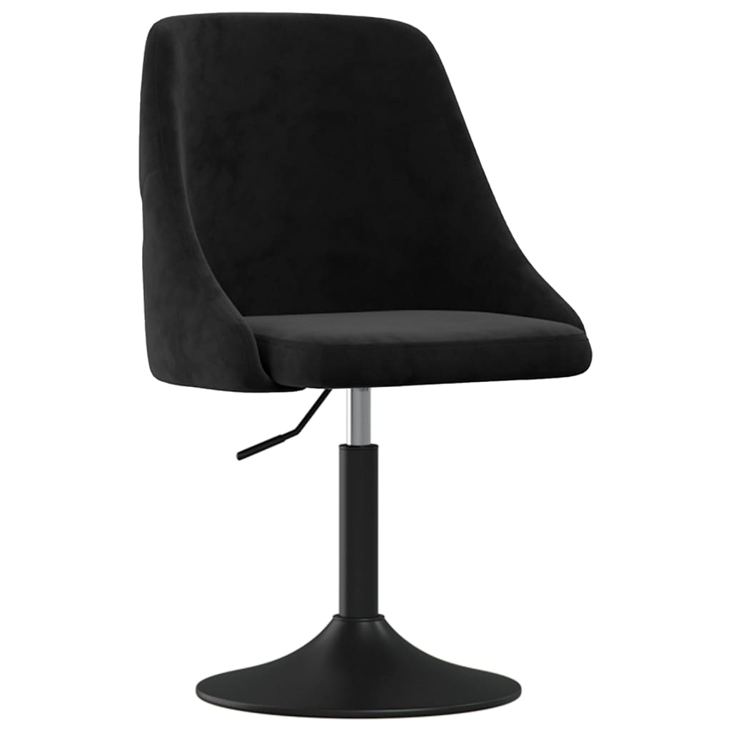 

vidaXL Eetkamerstoelen 6 st fluweel zwart