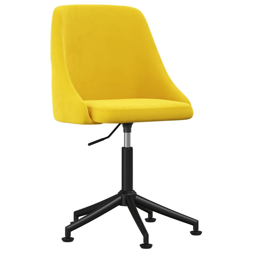 

vidaXL Eetkamerstoelen 2 st fluweel mosterdgeel