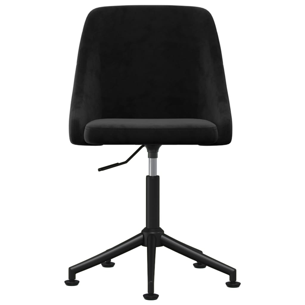 

vidaXL Eetkamerstoelen 6 st fluweel zwart