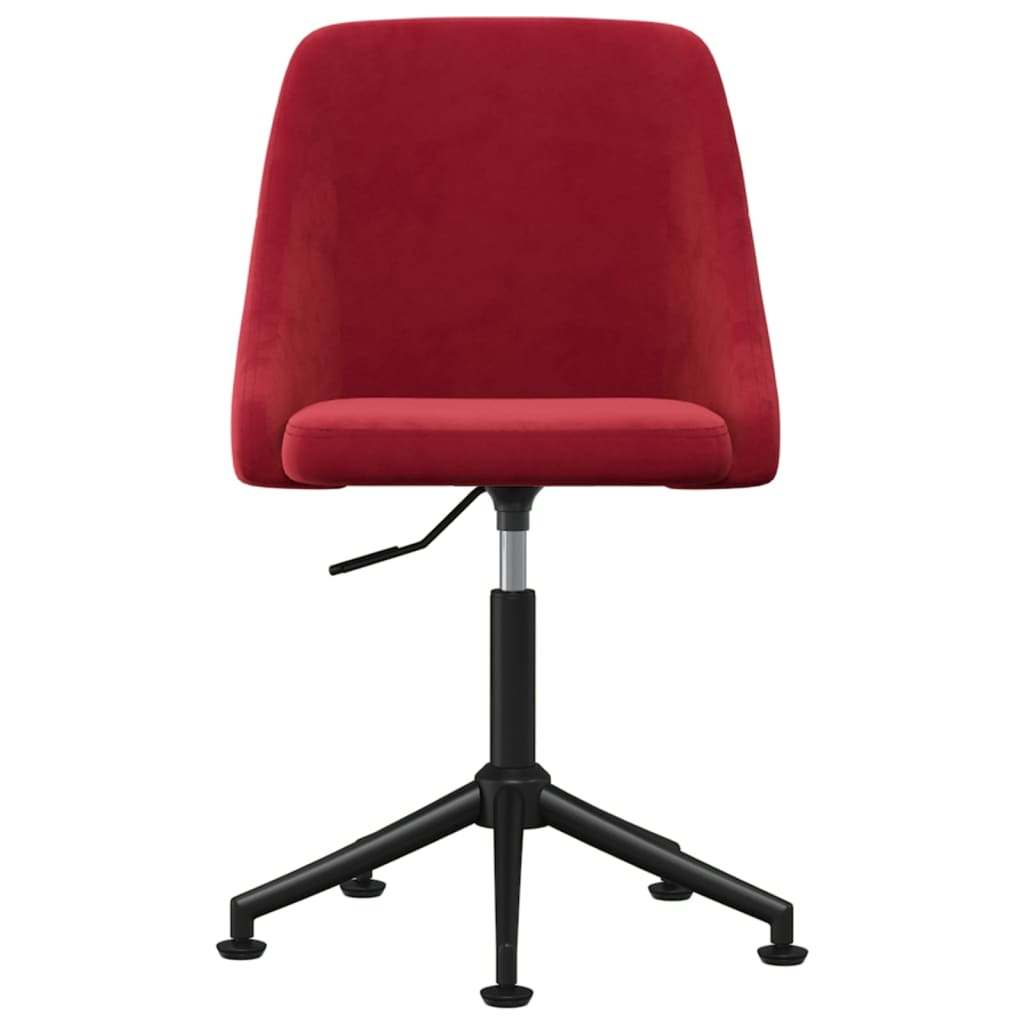 

vidaXL Eetkamerstoelen 6 st fluweel wijnrood