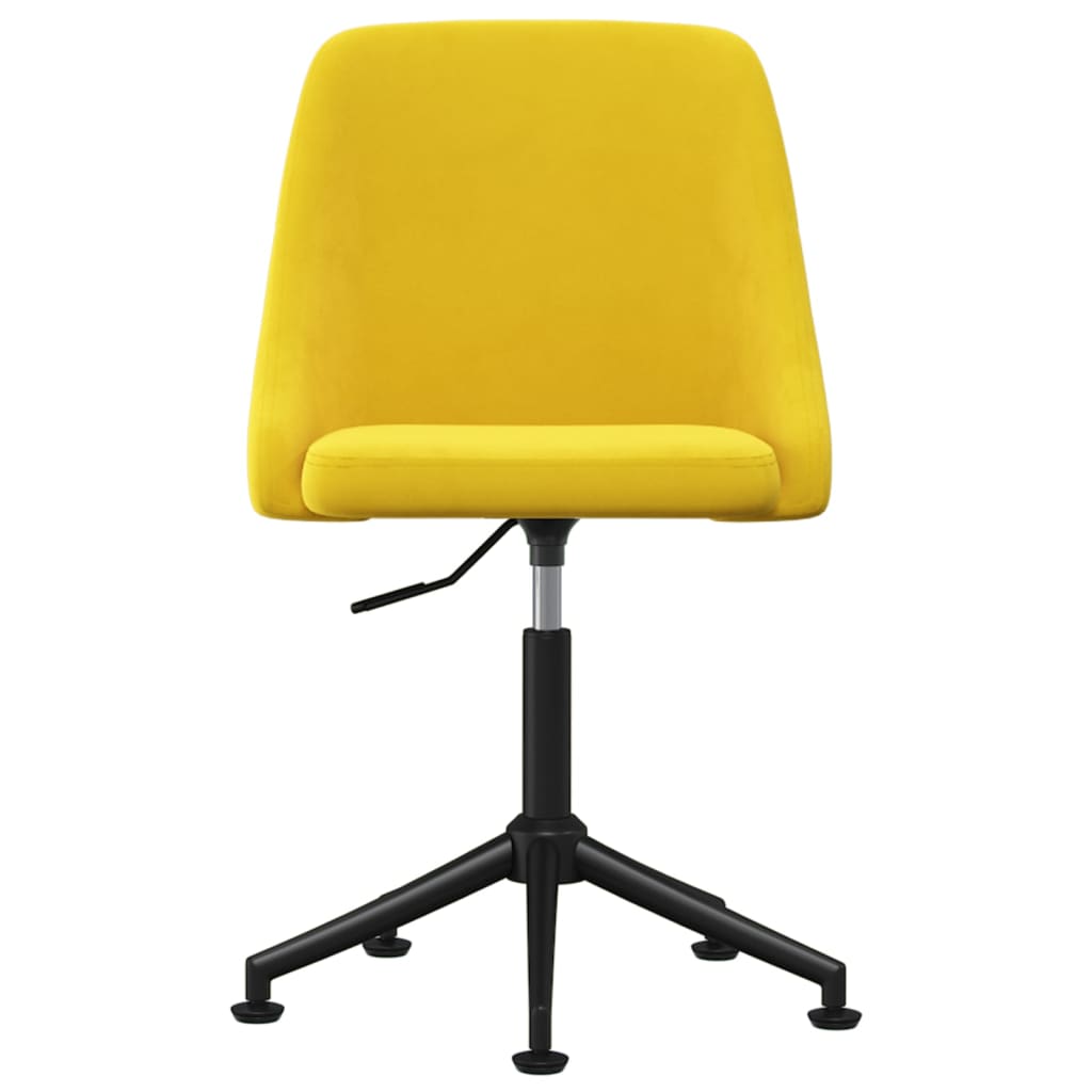 

vidaXL Eetkamerstoelen 6 st fluweel mosterdgeel