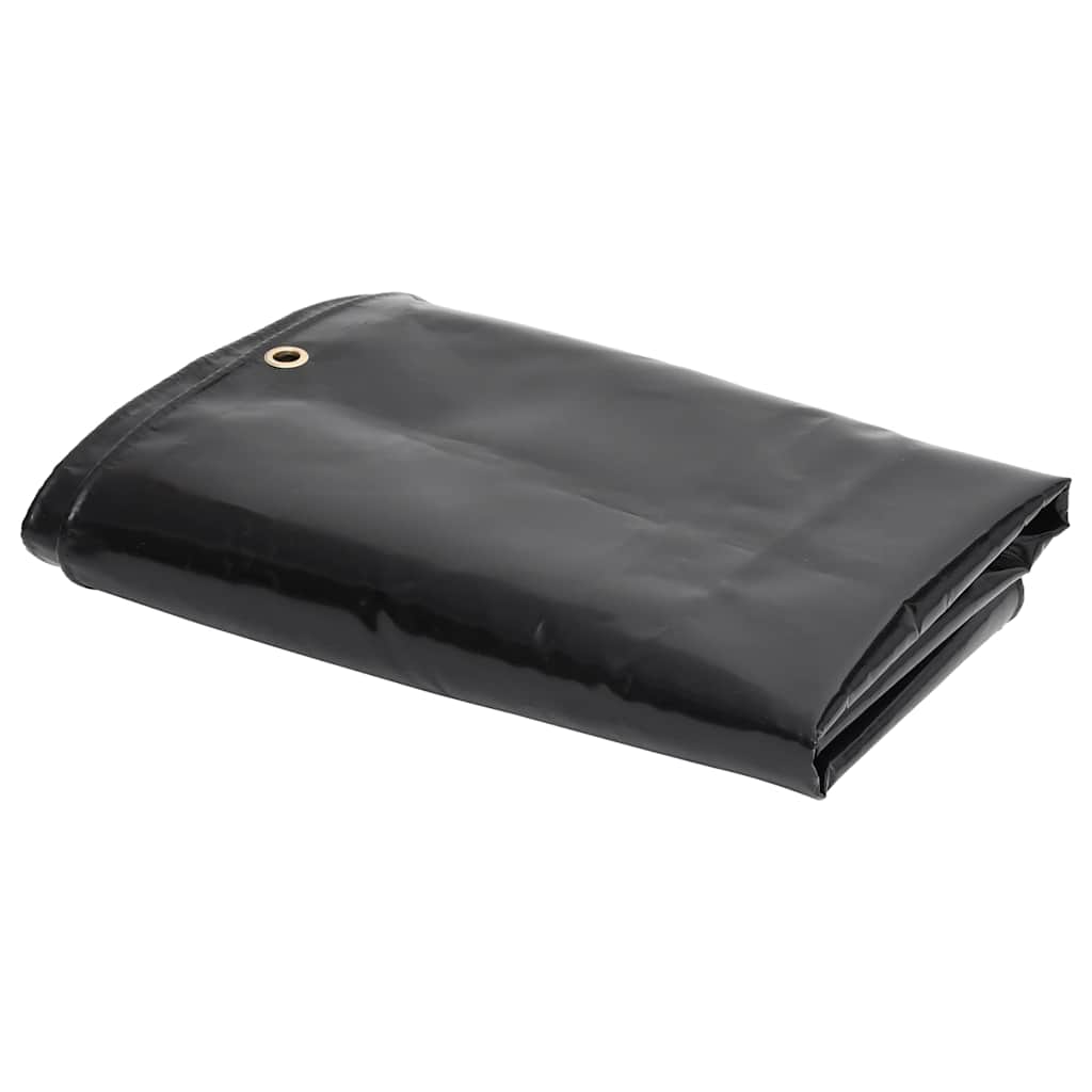 vidaXL Tarpaulin 650 g/m² 3x6 m Black-image-151353