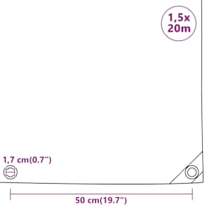 Plachta 650 g/m² 1,5 x 20 m - obrázek 6