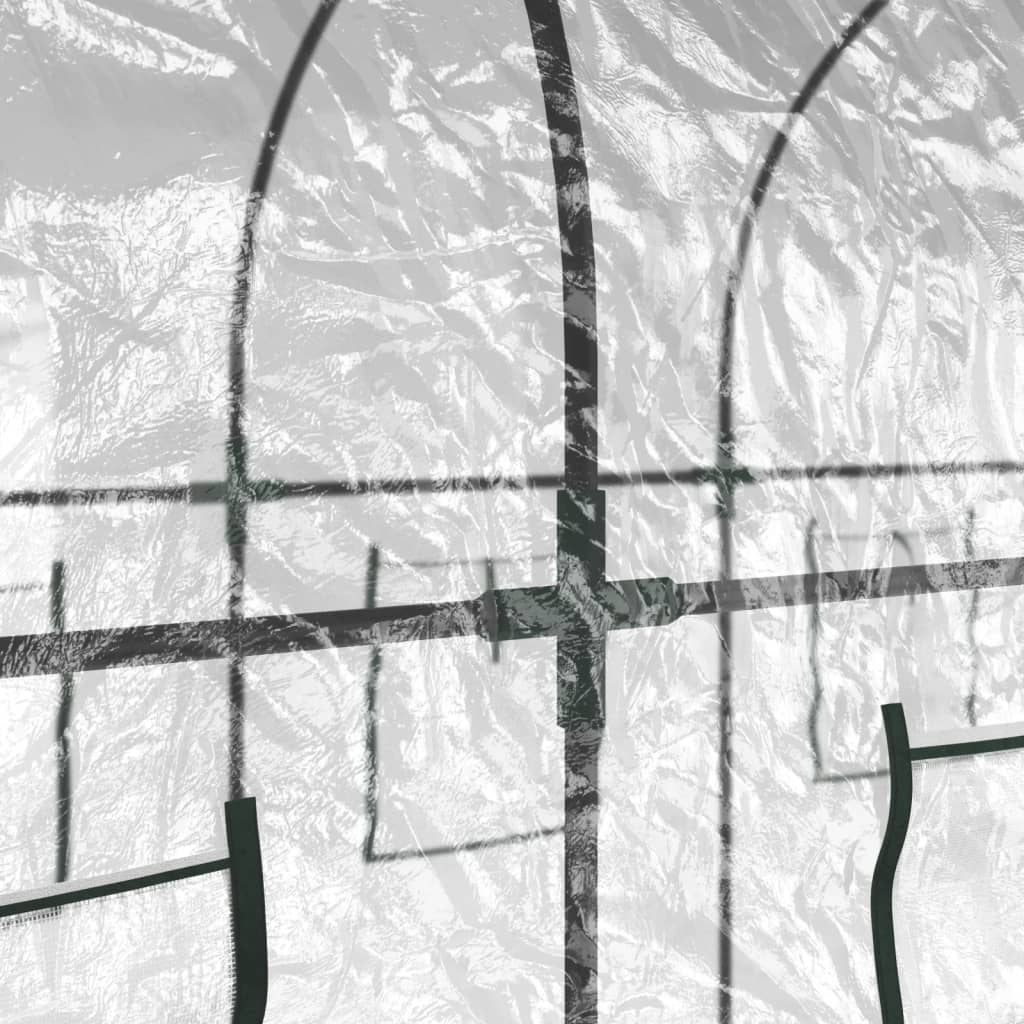 Serra Trasparente 160x400x190 Cm PVC Acciaio Verniciato Polvere VidaXL 14 width=274