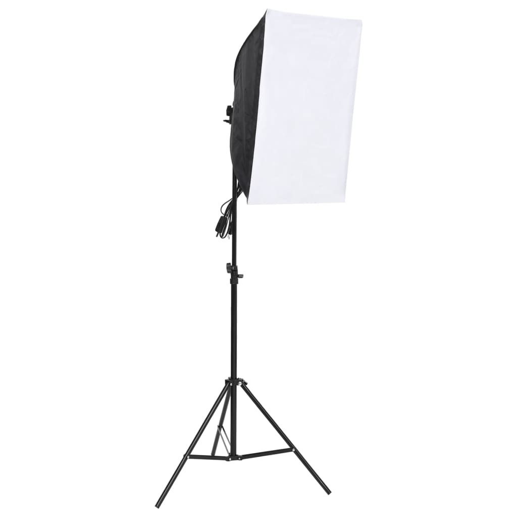 

vidaXL Fotostudioset met softboxlamp en achtergrond