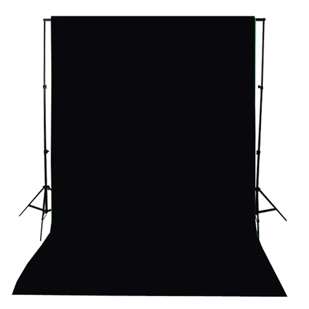 Photo studio set, lights and background