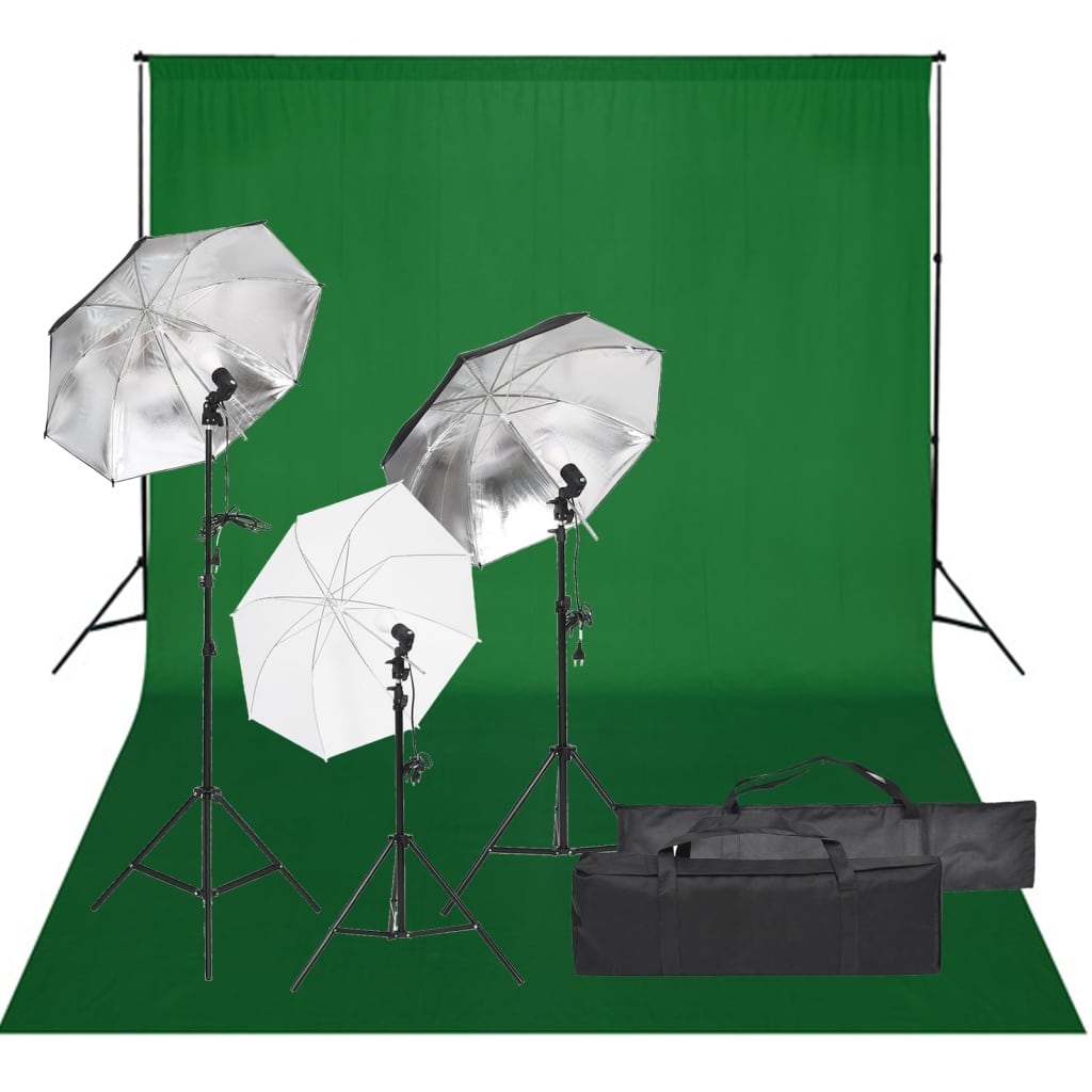 Fotostudio-Set mit Beleuchtung und Hintergrund | Stepinfit.de
