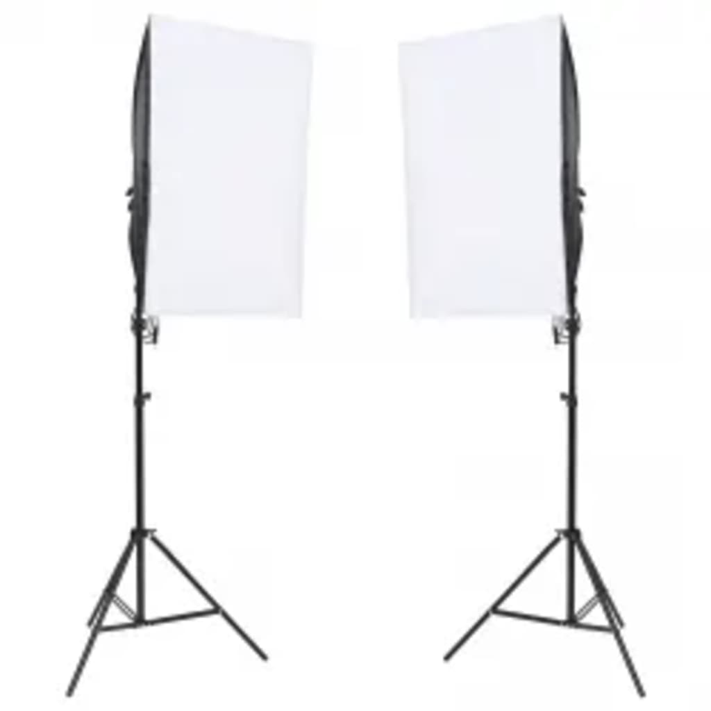 

vidaXL Fotostudioset met verlichtingsset en achtergrond