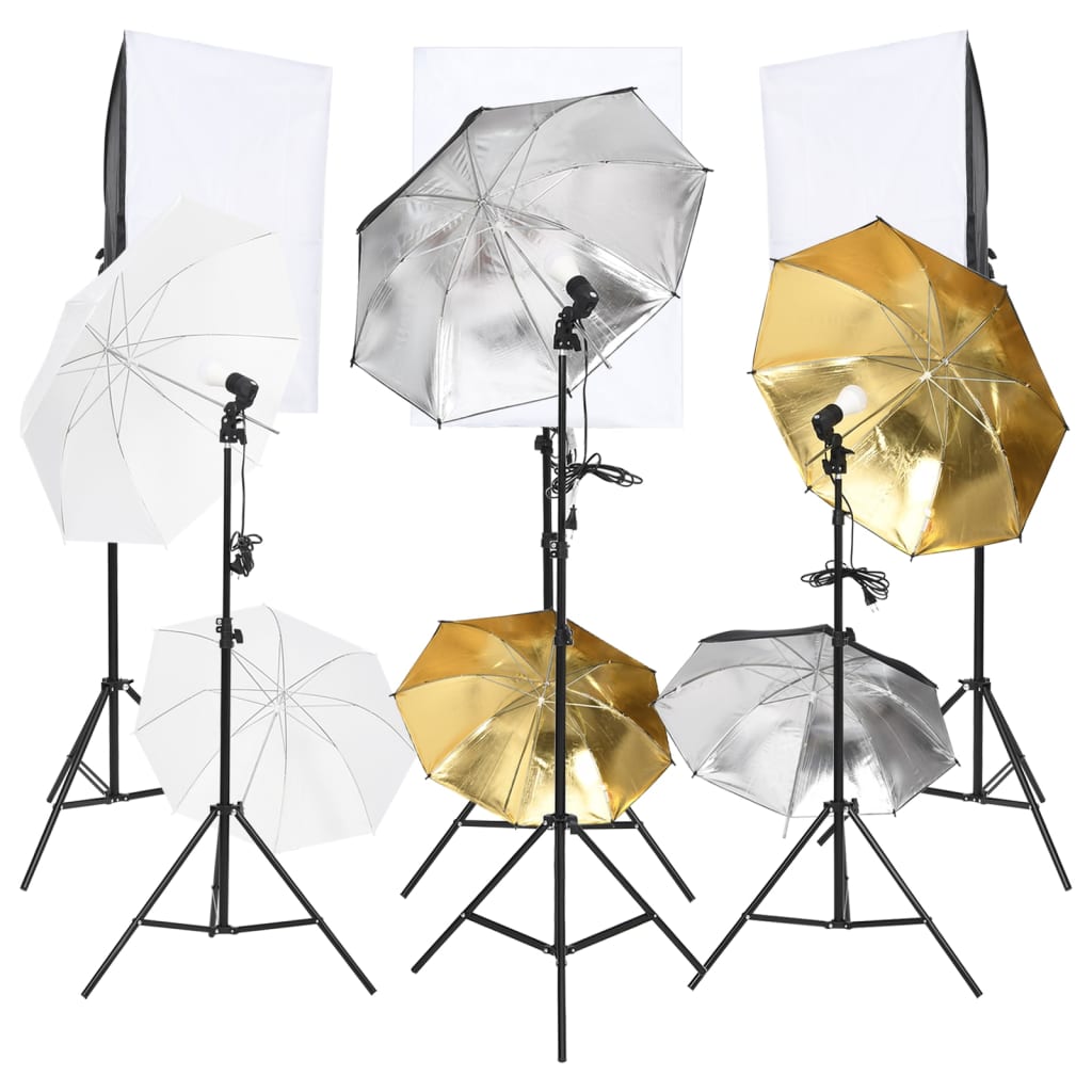 

vidaXL Fotostudioset met verlichtingsset, opnametafel en reflector