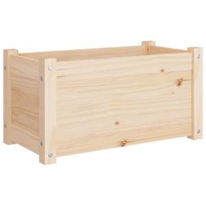 Zahradní truhlík 60 x 31 x 31 cm masivní borové dřevo - obrázek 2