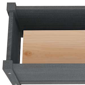 Zahradní truhlíky 2 ks šedé 60 x 31 x 31 cm masivní borovice - obrázek 6