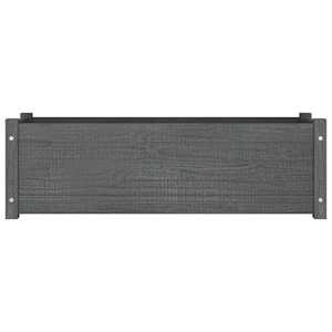 vidaXL Puutarhan kukkalaatikko harmaa 100x31x31 cm t&auml;ysi m&auml;nty