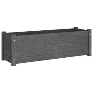 vidaXL Sodo loveliai, 2vnt., pilki, 100x31x31cm, pušies masyvas