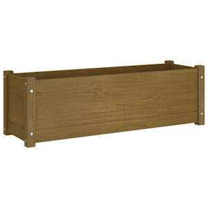 vidaXL Garden Planters 2 pcs Honey Brown 100x31x31cm Solid Pinewood