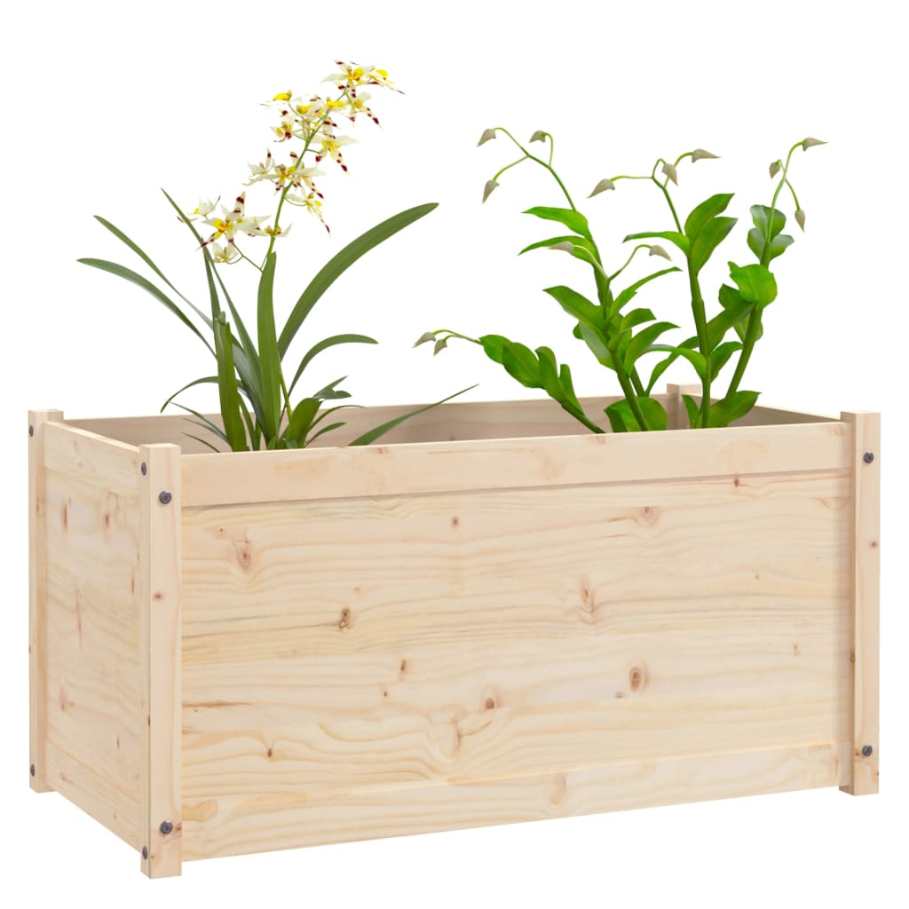 

vidaXL Plantenbak 100x50x50 cm massief grenenhout
