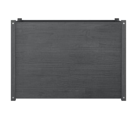 vidaXL Sodo lovelis, pilkas, 100x50x70cm, pušies medienos masyvas