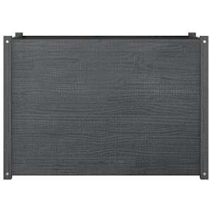 vidaXL Sodo lovelis, pilkas, 100x50x70cm, pušies medienos masyvas