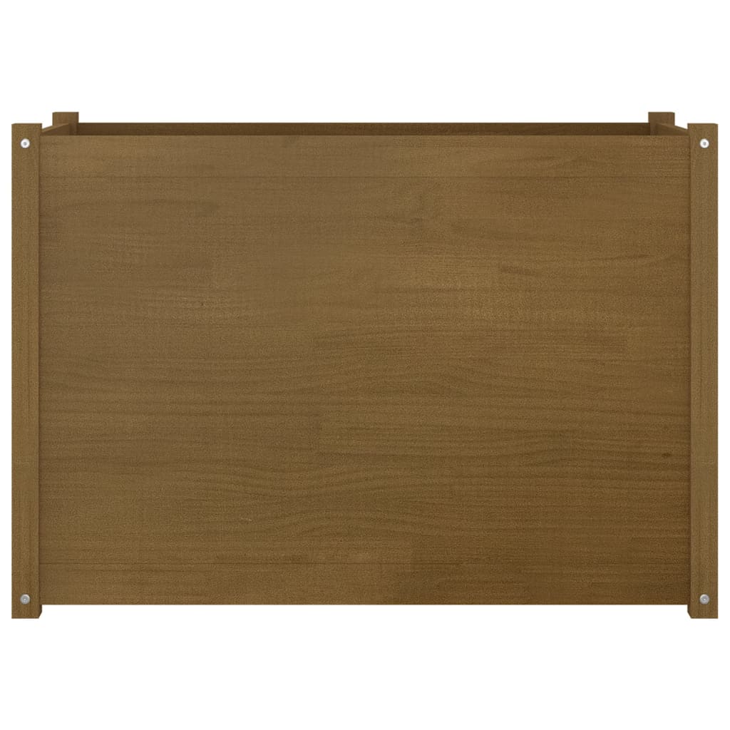 

vidaXL Plantenbak 100x50x70 cm massief grenenhout honingbruin