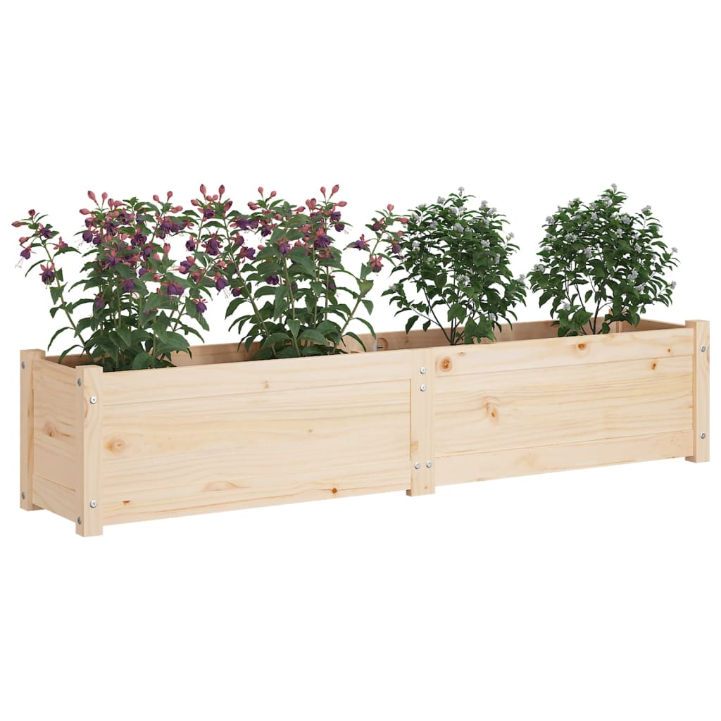 vidaXL Lit surélevé de jardin 150x31x31 cm Bois de sapin massif