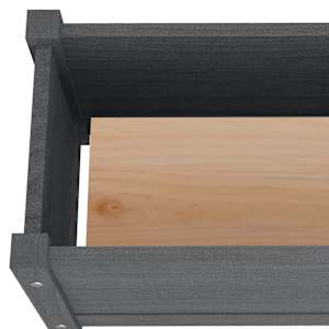 Zahradní vyvýšený záhon šedý 150 x 31 x 31 cm masivní borovice - obrázek 6