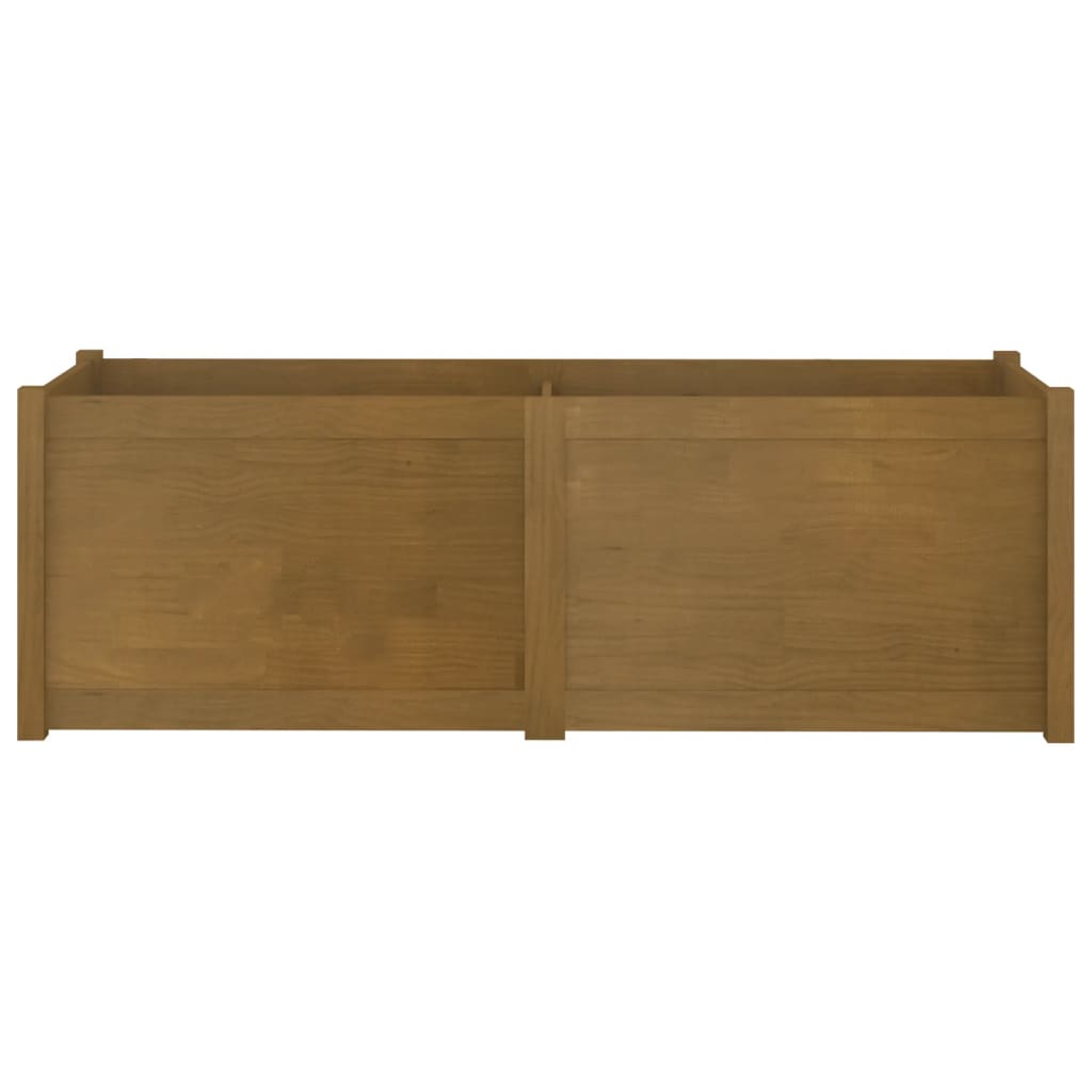 

vidaXL Plantenbak 100x50x50 cm massief grenenhout honingbruin