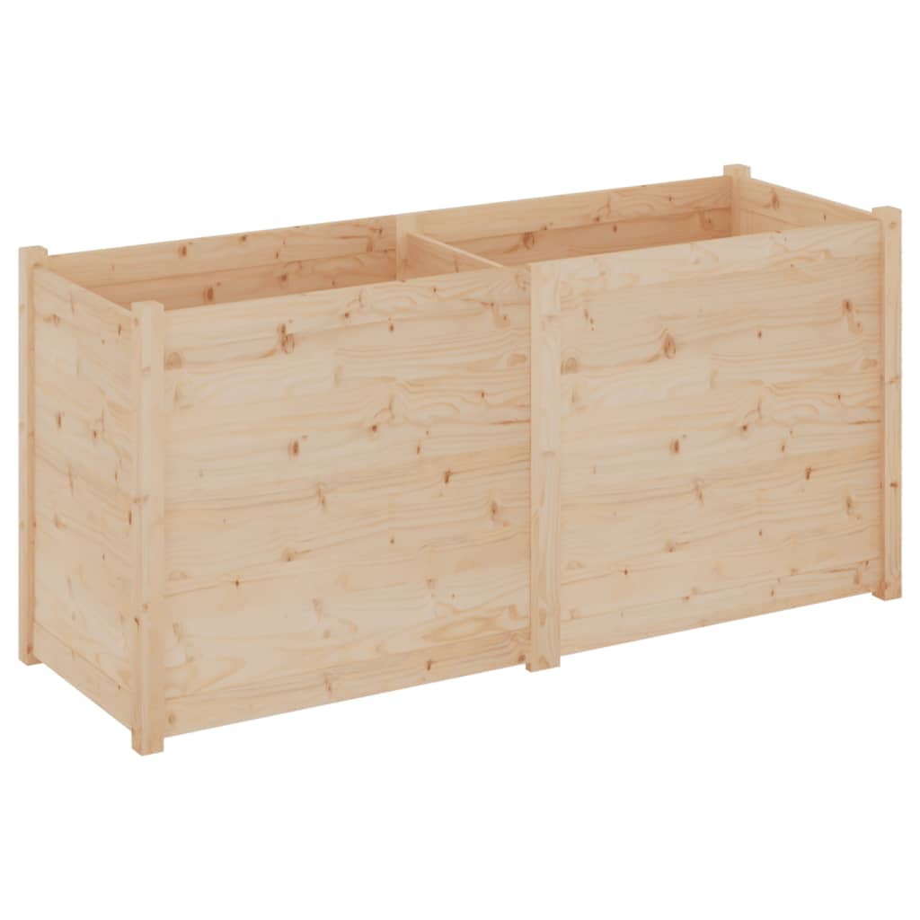 VidaXL Garden Planter 59.1x19.7x27.6 Solid Wood Pine