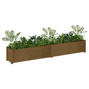 vidaXL Jardini&egrave;re Marron miel 200x31x31 cm Bois de pin massif