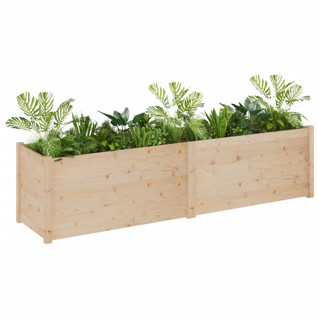 

vidaXL Plantenbak 200x50x50 cm massief grenenhout