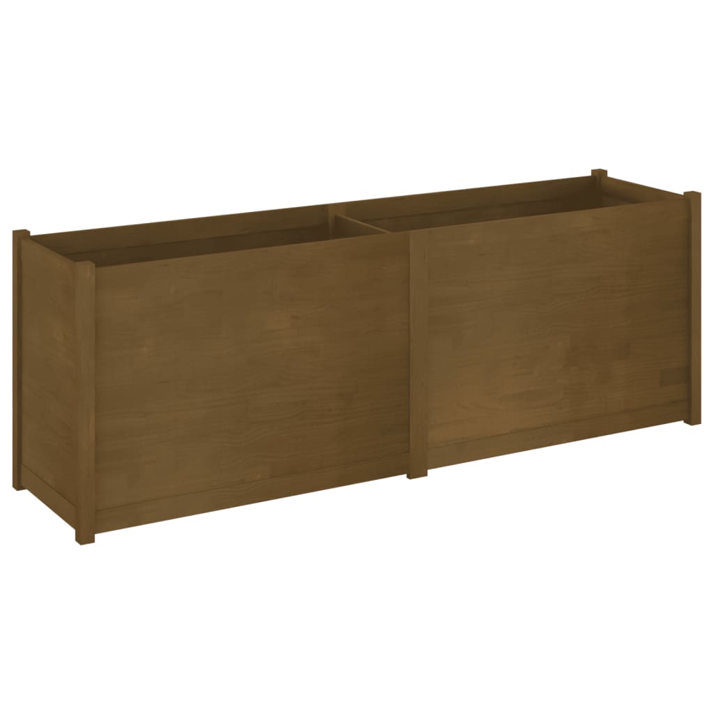 VidaXL Garden Planter Honey Brown 78.7x19.7x27.6 Solid Wood Pine