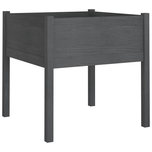 vidaXL aia taimekast, hall 70x70x70 cm, toekas m&auml;nnipuit
