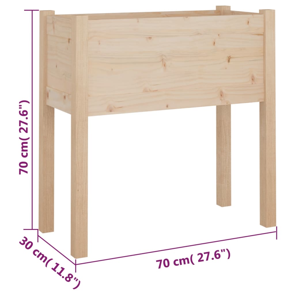 Jardinière 70x31x70 Cm Bois De Pin Massif VidaXL 19 width=274