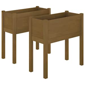Zahradní truhlíky 2 ks medově hnědé 70x31x70cm masivní borovice - obrázek 2