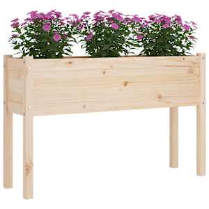 Zahradní truhlík 110 x 31 x 70 cm masivní borové dřevo - obrázek 3
