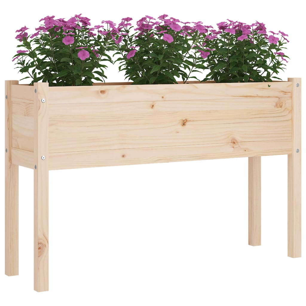 vidaXL Garden Planters 2 pcs 110x31x70 cm Solid Pinewood