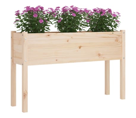 vidaXL Garden Planters 2 pcs 110x31x70 cm Solid Pinewood