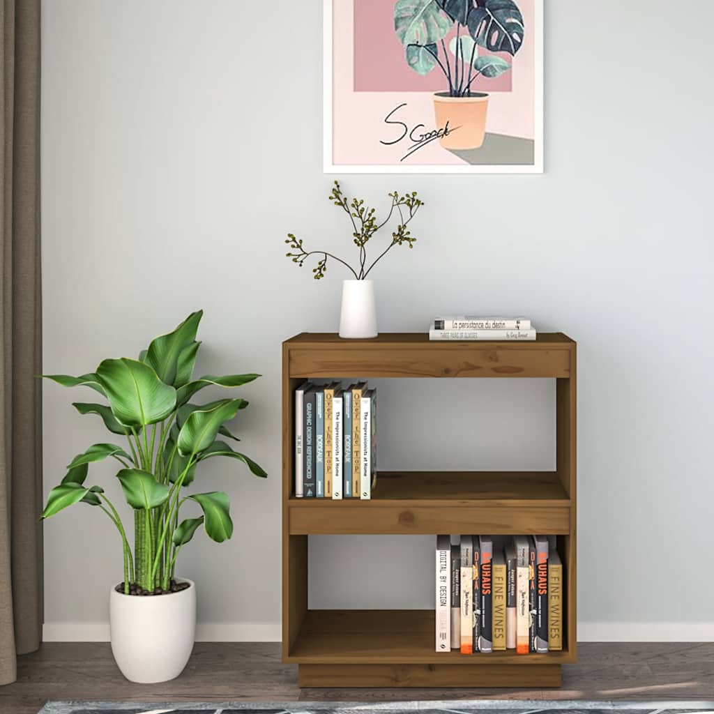 Thumbnail - vidaXL Bücherregal Honigbraun 60x35x71 cm Massivholz Kiefer